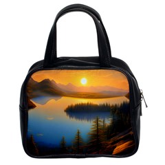 Distant Sunset Classic Handbag (two Sides) by GardenOfOphir