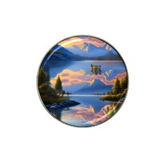 Beautiful Sunset Hat Clip Ball Marker (4 Pack) by GardenOfOphir