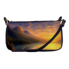 Benevolent Sunset Shoulder Clutch Bag by GardenOfOphir