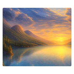 Benevolent Sunset Premium Plush Fleece Blanket (small) by GardenOfOphir