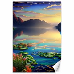 Breathtaking Sunset Canvas 12  X 18  by GardenOfOphir