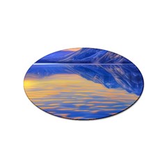 Dramatic Sunset Sticker (oval)