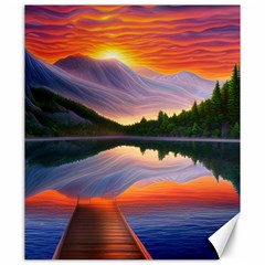 Flaming Sunset Canvas 20  X 24  by GardenOfOphir