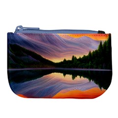 Flaming Sunset Large Coin Purse by GardenOfOphir