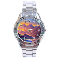 Great Sunset Stainless Steel Analogue Watch by GardenOfOphir
