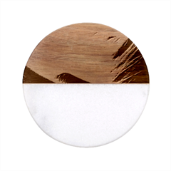 Great Sunset Classic Marble Wood Coaster (round)  by GardenOfOphir