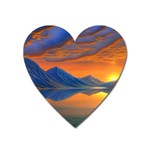 Glorious Sunset Heart Magnet Front