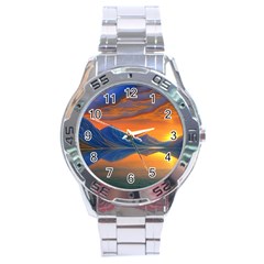 Glorious Sunset Stainless Steel Analogue Watch by GardenOfOphir