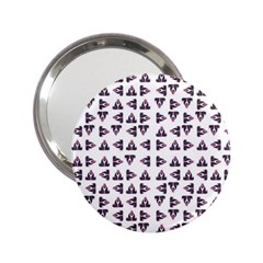 Happy Hound Funny Cute Gog Pattern 2 25  Handbag Mirrors by dflcprintsclothing