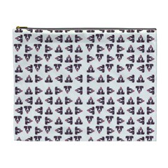 Happy Hound Funny Cute Gog Pattern Cosmetic Bag (xl) by dflcprintsclothing