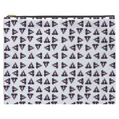 Happy Hound Funny Cute Gog Pattern Cosmetic Bag (xxxl) by dflcprintsclothing