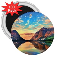 Portentous Sunset 3  Magnets (100 Pack) by GardenOfOphir