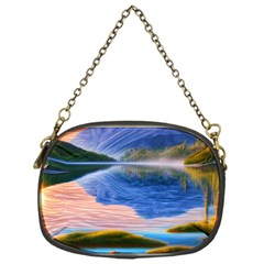 Romantic Lake Sunset Chain Purse (One Side)