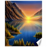 Remarkable Lake Sunset Canvas 11  x 14  10.95 x13.48  Canvas - 1