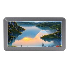 Somber Lake Sunset Memory Card Reader (mini) by GardenOfOphir