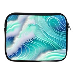 Stunning Pastel Blue Ocean Waves Apple Ipad 2/3/4 Zipper Cases