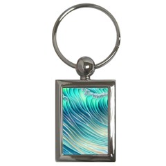 Pastel Ocean Waves Key Chain (rectangle) by GardenOfOphir