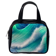 Beautiful Abstract Pastel Ocean Waves Classic Handbag (one Side) by GardenOfOphir