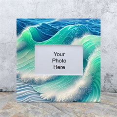 Beautiful Abstract Pastel Ocean Waves White Box Photo Frame 4  X 6  by GardenOfOphir