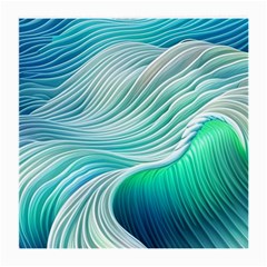 Pastel Abstract Waves Pattern Medium Glasses Cloth (2 Sides) by GardenOfOphir