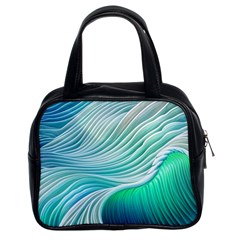 Pastel Abstract Waves Pattern Classic Handbag (two Sides)