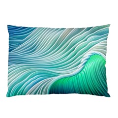 Pastel Abstract Waves Pattern Pillow Case (two Sides) by GardenOfOphir