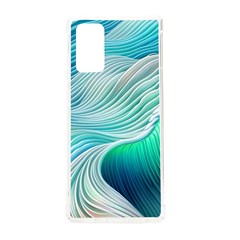 Pastel Abstract Waves Pattern Samsung Galaxy Note 20 Tpu Uv Case by GardenOfOphir