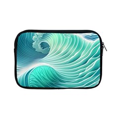 Pink Sky Blue Ocean Waves Apple Ipad Mini Zipper Cases by GardenOfOphir