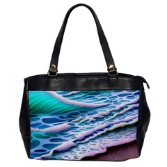 Shore Blue Ocean Waves Oversize Office Handbag by GardenOfOphir