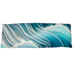 Pastel Blue Ocean Waves Iii Body Pillow Case (dakimakura) by GardenOfOphir