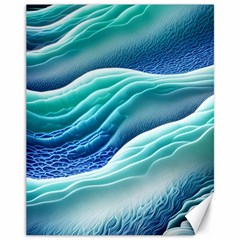 Pastel Beach Wave I Canvas 11  X 14  by GardenOfOphir