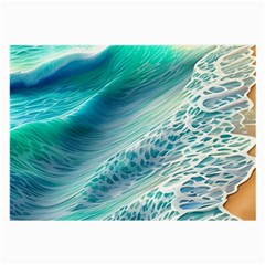 Pastel Beach Wave Large Glasses Cloth by GardenOfOphir