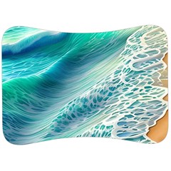 Pastel Beach Wave Velour Seat Head Rest Cushion by GardenOfOphir