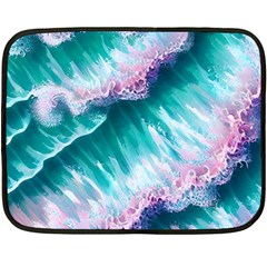 Summer Waves In Pink Iii Fleece Blanket (mini) by GardenOfOphir