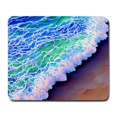 Blue Wave Ii Large Mousepad by GardenOfOphir