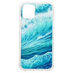 Blue Ocean Wave Watercolor Ii Iphone 12 Mini Tpu Uv Print Case	 by GardenOfOphir