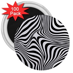 Pattern Geometric Lines Shapes Design Art 3  Magnets (100 Pack)