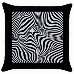 Pattern Geometric Lines Shapes Design Art Throw Pillow Case (black)