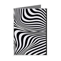 Pattern Geometric Lines Shapes Design Art Mini Greeting Card