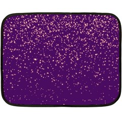 Purple Glittery Backdrop Scrapbooking Sparkle One Side Fleece Blanket (mini)