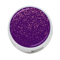 Purple Glittery Backdrop Scrapbooking Sparkle 4-port Usb Hub (one Side)
