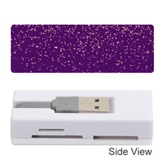 Purple Glittery Backdrop Scrapbooking Sparkle Memory Card Reader (stick)