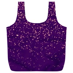 Purple Glittery Backdrop Scrapbooking Sparkle Full Print Recycle Bag (xxxl) by Ravend