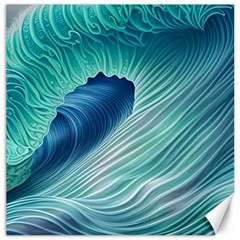 Summer Ocean Waves Canvas 12  X 12  by GardenOfOphir