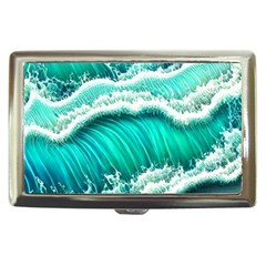 Ocean Waves Design In Pastel Colors Cigarette Money Case