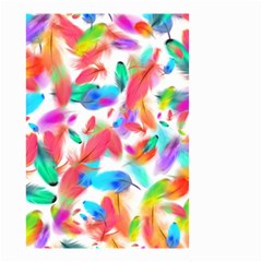 Feathers Pattern Background Colorful Plumage Small Garden Flag (two Sides)