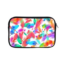 Feathers Pattern Background Colorful Plumage Apple Macbook Pro 13  Zipper Case by Ravend