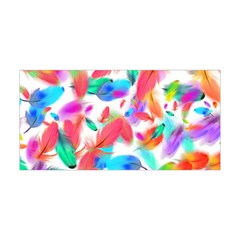 Feathers Pattern Background Colorful Plumage Yoga Headband