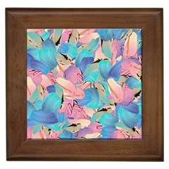 Painting Watercolor Abstract Design Artistic Ink Framed Tile