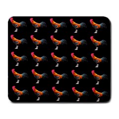 Background Pattern Chicken Fowl Cockerel Livestock Large Mousepad by Ravend